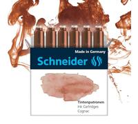 Schneider Cartuchos de tinta pastel (cartuchos estándar para pluma), color coñac (6 unidades)