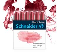 Schneider Cartuchos de tinta pastel (cartuchos estándar para pluma estilográfica) Blush, 6 unidades