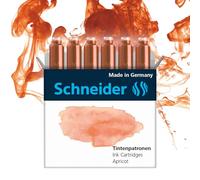 Schneider Cartuchos de tinta pastel (cartuchos estándar para pluma estilográfica), color albaricoque (6 unidades)