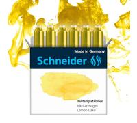 Schneider Cartuchos de tinta pastel (cartuchos estándar para pluma estilográfica), diseño de limón Cake (6 unidades)