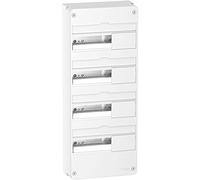 SCHNEIDER - Cuadro Eléctrico 4 Filas 52 Módulos Resi9 - Doble Aislamiento, Índice de Protección IP40, Entradas Precortadas, para Viviendas Equipadas y Domótica, Formato Optimizado