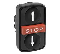 Schneider elec pic - mss 41 32 - Cabeza pulsador triple plastico blanco negro arriba/abajo