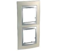 Schneider elec ppm - pmu 25 10 - Marco 2 elementos vertical titanio unica top aluminio