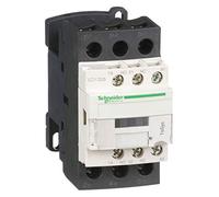 Schneider Electric 120VAC IEC Contactor magnético; No. de postes 3, marcha atrás: no, 25 Amperios de carga completa, inductivo
