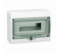 Schneider Electric Cofret de superficie Mini Kaedra IP65 1 x 12 módulos puerta transparente