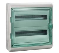 Schneider Electric 13984 Cofret Kaedra para equipos modulares, 2 x 18 módulos, 1+1 bloques terminales