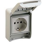Schneider Electric 81141 Toma con Brida 65x85 10/16A 2PT