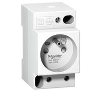 Schneider Electric A9A15306 Toma de Corriente Modular, 16A, 2P+T, 250V, 84mm x 45mm x 60mm, Blanco