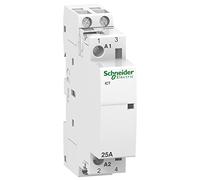 Schneider Electric A9C20132 Acti 9 iCT Conector, 25A, 2NA, 24Vca, 81mm x 18mm x 68.5mm, Blanco