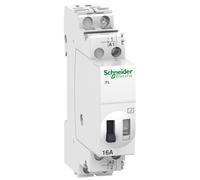 Schneider Electric A9C30011 iTL Telerruptor, 1P, 1NO, 16A, 12 VCA, 50/60Hz, 6 VCD, 84mm x 18mm x 60mm