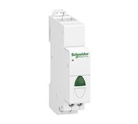 Schneider Electric A9E18321 Acti 9 iIL Simple Verde Piloto, 82mm x 18mm x 69.5mm, Blanco