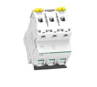 Schneider Electric A9F74316 IC60N Disyuntor, Acti9, 3P, 16A, Curvatura C, 50/60 Hz, Blanco
