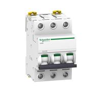 Schneider Electric A9F74320 IC60N Disyuntor, Acti9, 3P, 20A, Curvatura C, 50/60 Hz, Blanco