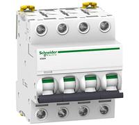 Schneider Electric A9F75463 Interruptor Automático Magnetotérmico Ic60N, 4P, 63A, Curva D
