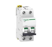 Schneider Electric A9F79110 Interruptor Automático Magnetotérmico iC60N, 1P, 10 A, Curva C, Blanco
