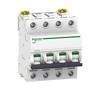 Schneider Electric A9F79606 Interruptor Automático Magnetotérmico iC60N, 1P+N, 6 A, Curva C, Blanco