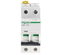 Schneider Electric A9F94216 Interruptor Automático Magnetotérmico Ic60L, 2P, 16A, Curva C