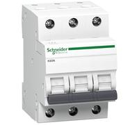 Schneider A9K01325 Disyuntor K60N 3P, 25A, B características, 6kA, Blanco
