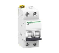 Schneider Electric A9K24263 IK60N Interruptor Automático Magneto Térmico, 2P, 63A, Curva C, 78.5mm x 36mm x 85mm, Blanco