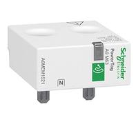 Schneider Electric A9MEM1521 Acti 9 Sensor de Energía, PowerTag 1P+N Superior, Máx. 63A, 43mm x 36mm x 16.5mm, Blanco