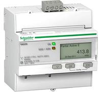 Schneider Electric A9MEM3250 iEM3250 Medidor, Clase 0.5s, Modbus, 5A, 69mm x 95mm x 90mm, Blanco