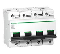Schneider Electric Interruptor automático magnetotérmico C120N A9N18392, 4P 100A curva D