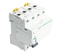 Schneider Electric A9R15491 iID Interruptor Diferencial, Clase AC, 4P, 100A, 300mA, 73.5mm x 72mm x 91mm, Blanco