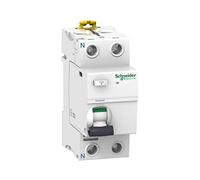 Schneider Electric A9R16225 Interruptor diferencial iID, 2P, 25A, 500mA, clase AC de la gama Acti9, Blanco