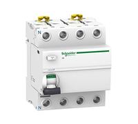 Schneider Electric Diferencial Acti9 A9R16463 4P 63A 500mA AC Blanco