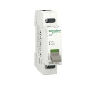 Schneider Electric A9S60120 Acti9 iSW Interruptor, 1 Polo, 20A, 250V, 70mm x 18mm x 77mm, Gris