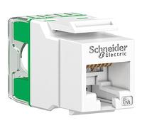 Schneider Electric Actassi S-110 Keystone - Conector RJ45 sin blindaje (Cat6A), color blanco