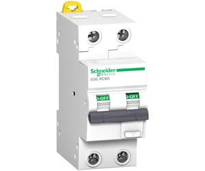 Schneider Electric Acti9 IC60 RCBO 2P 10A 30mA Interruptor Diferencial - A9D17210