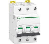 Schneider Electric - Acti9 iDT40T - disyuntor modular - 3P - 20A - curva D - 4500A/6kA - A9P32320