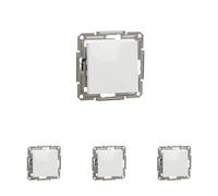 Schneider Electric Asfora EPH0170121D - Interruptor basculante (10 AX, 250 V), color blanco (Paquete de 4)