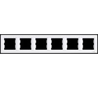 Schneider Electric, Asfora - Marco, 6 unidades, color blanco