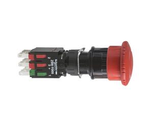 Schneider Electric Botón De Parada De Emergencia 30mm 1NO 2NC - XB6AS8349B
