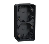 Schneider Electric Caja doble superficie vertical Gris