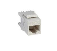 Schneider Electric DC6KYSTUWT Conector RJ45 Cat6 UTP Keystone (Blanco). 50 uds.