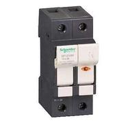 Schneider Electric DF101NV Tesys Seccionador Portafusible con Señalización 1P N 32A, Fusible 10 X 38 mm