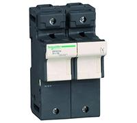 Schneider Electric DF221N TeSys Seccionador PortaFusible, 1P, N 125A, Fusible 22mm x 58mm, 127.5mm x 70mm x 76.5mm