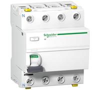 Schneider Electric Disyuntor de corriente residual 4P 63A 30mA tipo AC A9Z11463