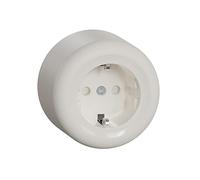 Schneider Electric ELSO WDE015876 - Toma de corriente (1 enchufe, con protección de contacto, superficie húmeda, redondo, Renova, 16 A - 250 V CA)