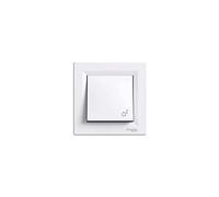 Schneider Electric EPH0800121 Pulsador Símbolo Campana, Blanco