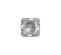 Schneider Electric EPH2900261 Base Enchufe Schuko 16 A 250 V Aluminio, Aluminio