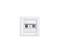 Schneider Electric EPH3300221 Toma TV/FM Intermedia, Blanco