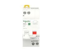 Schneider Electric FI LS RESI9 1P+N 16A B 30MA TYP A 6KA, R9D01616, Gris