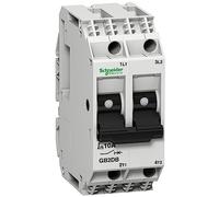 Schneider Electric GB2DB07 Disyuntor Magneto Térmico 2P 2 A Id = 26 A, Juego de 3