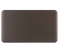 Schneider Electric GGBL8020MBS Placa en Blanco Lisse Deco 2G sin Tornillos BMB, 240 V, Bronce Moca, 2 Gangs