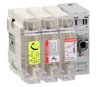 Schneider Electric GS2K3 TeSys GS Bloque Interruptor Seccionador 3P, 125A, Tamaño Fusible, NF C 22 x 58 mm