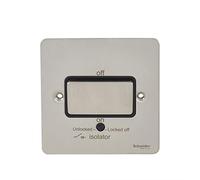 Schneider Electric GU1213BSS interruptor eléctrico Rocker switch Acero inoxidable - Accesorio cuchillo eléctrico (Rocker switch, Acero inoxidable, Acero inoxidable, IP20, 16 A, 88 mm)